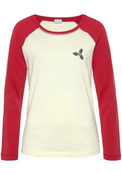 LASCANA Pajamas & Sets-Holiday Long Sleeve Pajama Shirt