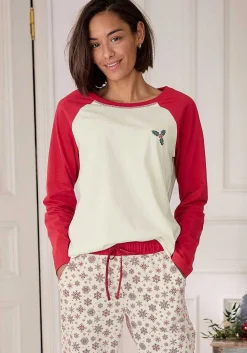 LASCANA Pajamas & Sets-Holiday Long Sleeve Pajama Shirt
