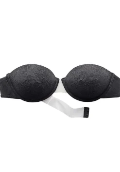 LASCANA Strapless & Clear Strap Bras-Lace Accent Strapless Bra