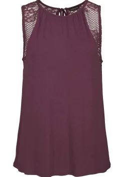 LASCANA Sleeveless Tops-Lace Back Sleeveless Top