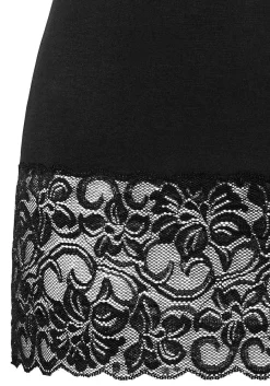 LASCANA Sleeveless Tops-Lace Hem Tank Top