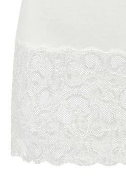 LASCANA Sleeveless Tops-Lace Hem Tank Top