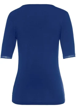 LASCANA Pajamas & Sets-Lace Insert Pajama Shirt