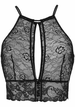 LASCANA Sexy Tops-Lace Keyhole Lingerie Top