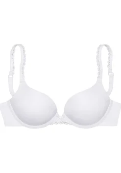 LASCANA D+ Bras-Lace Trim Push Up Bra