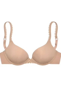 LASCANA D+ Bras-Lace Trim Push Up Bra
