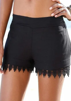 LASCANA Shorts-Lace Trim Shorts