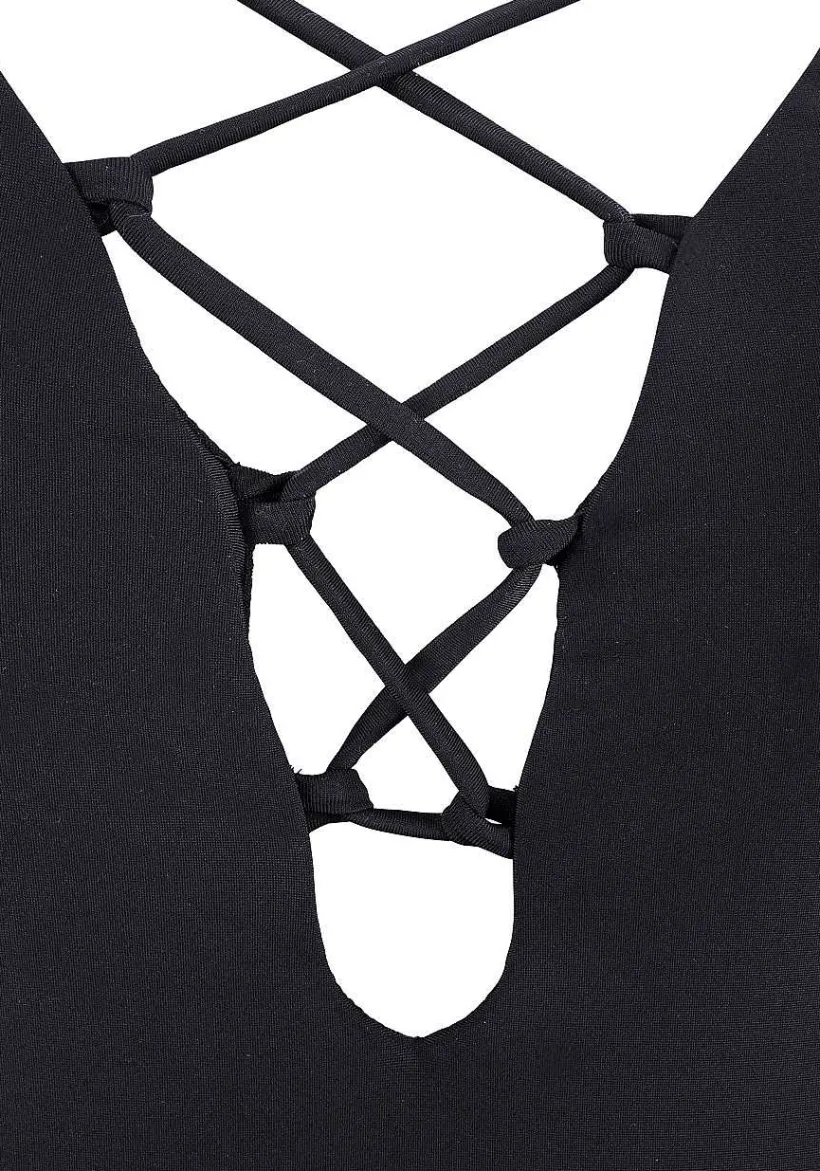 LASCANA One-Pieces-Lace Up One Piece