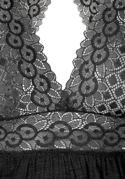 LASCANA Pajamas & Sets-Lace V-Neck Short Pajama Set