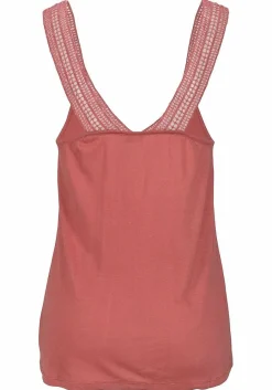 LASCANA Sleeveless Tops-Lace V-Neck Tank Top