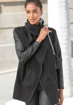 LASCANA Jackets-Leather Sleeve Jacket