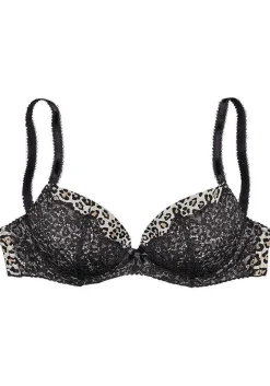 LASCANA D+ Bras-Leopard Lace Push Up Bra