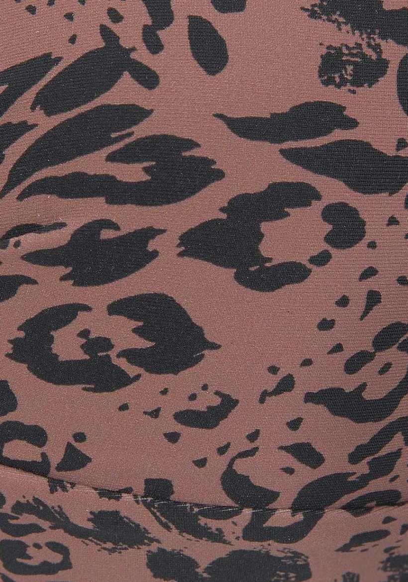 LASCANA Bandeau-Leopard Print Bandeau Bikini Top