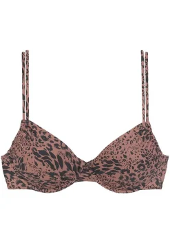 LASCANA Underwire-Leopard Print Underwire Bikini Top