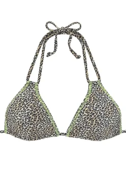 LASCANA Triangle-Leopard Triangle Bikini Top