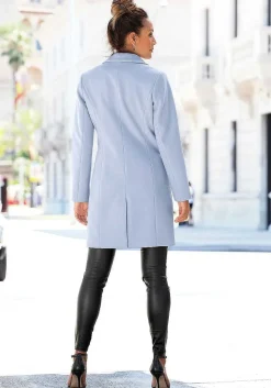 LASCANA Coats-Long Button Up Coat