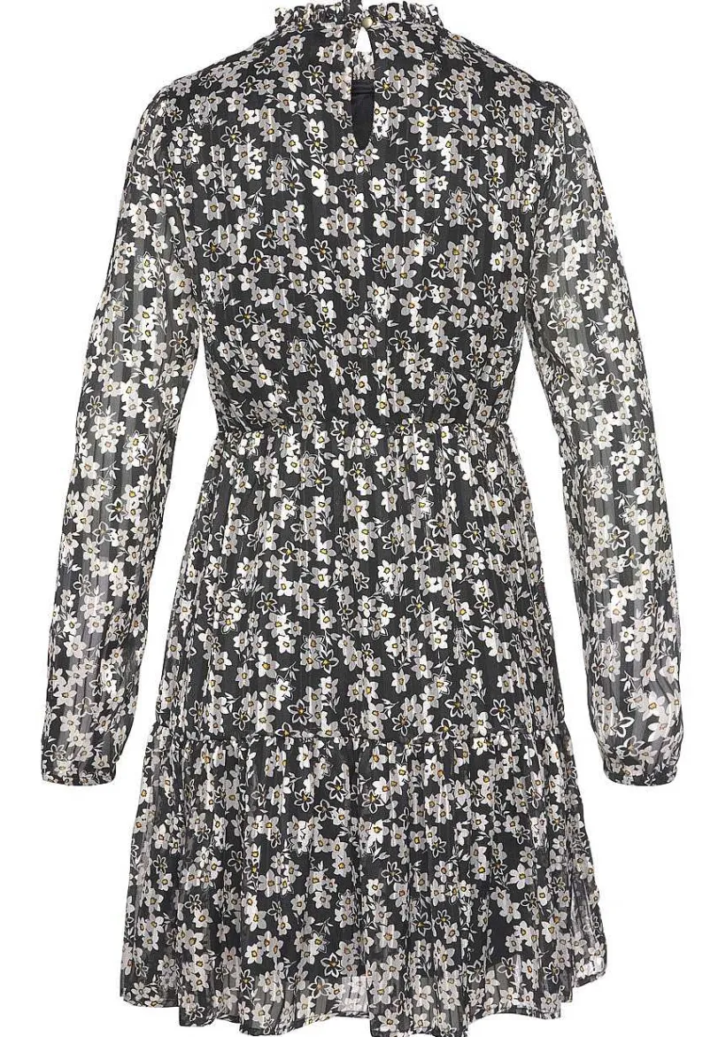 LASCANA Fall Dresses-Long Sleeve Floral Pattern Dress