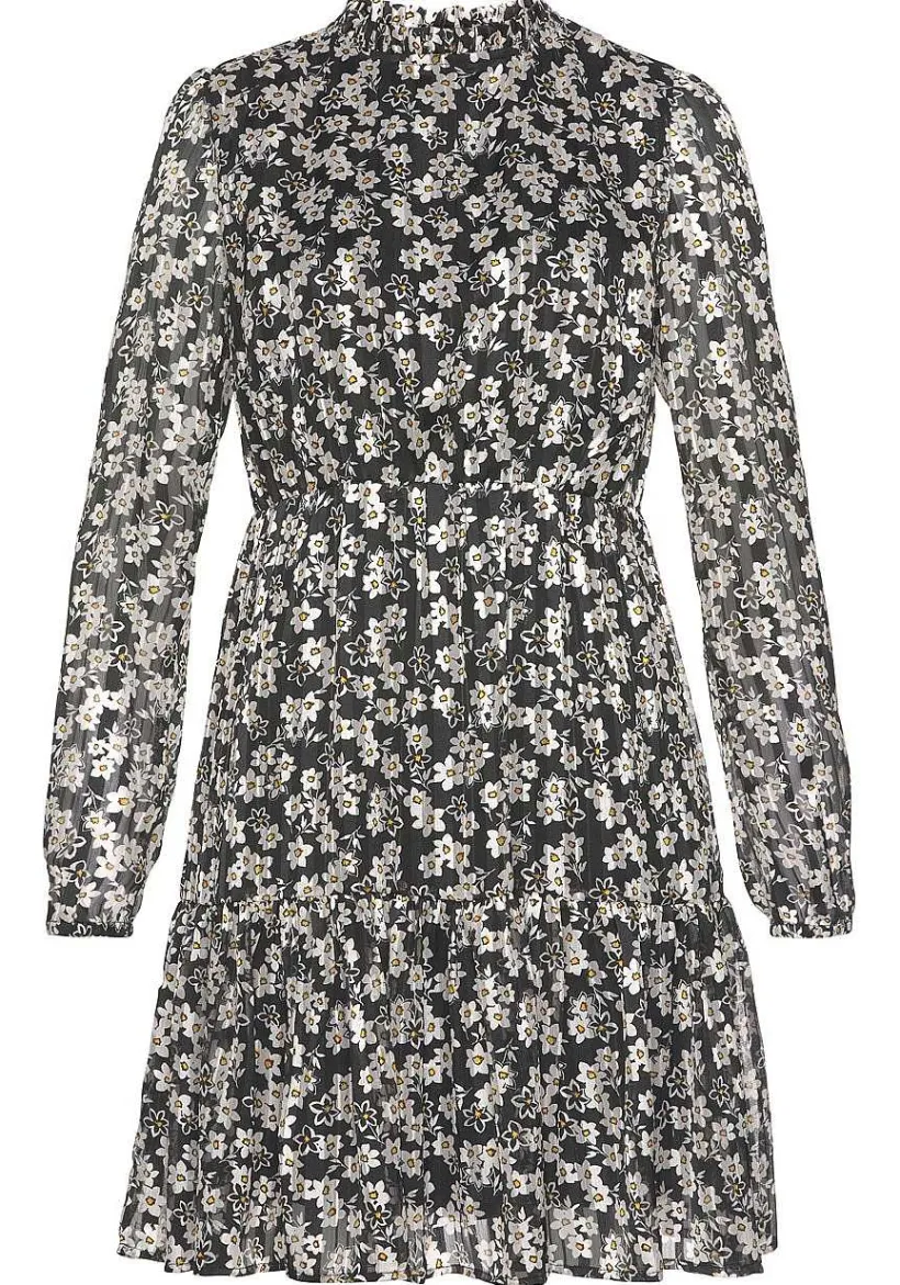 LASCANA Fall Dresses-Long Sleeve Floral Pattern Dress