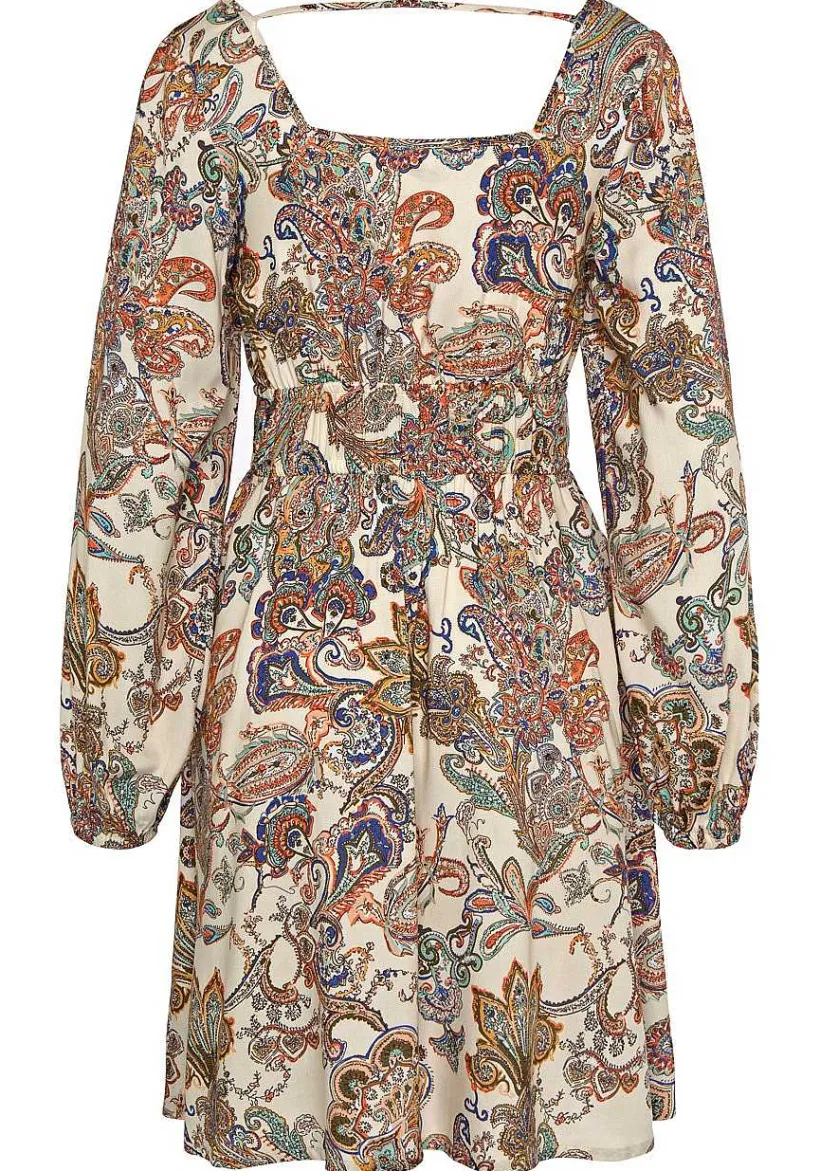 LASCANA Fall Dresses-Long Sleeve Paisley Dress