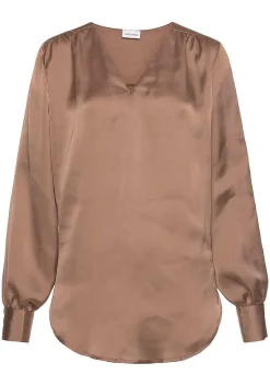 LASCANA Blouses-Long Sleeve Satin Blouse