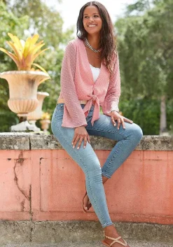 LASCANA Blouses-Long Sleeve Tie Front Blouse