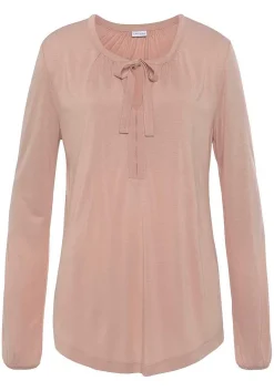 LASCANA Long Sleeve Tops-Long Sleeve Tie Front Top