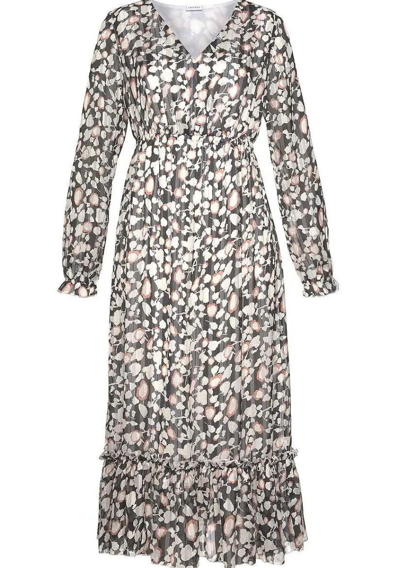 LASCANA Fall Dresses-Long Sleeve Wrap Look Dress