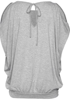 LASCANA Short Sleeve Tops-Loose Cold Shoulder Top