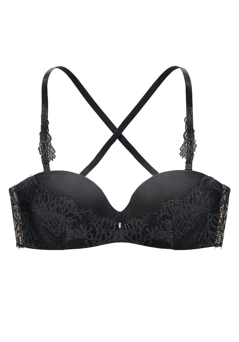 LASCANA D+ Bras-Mesh Lace Push Up Bra