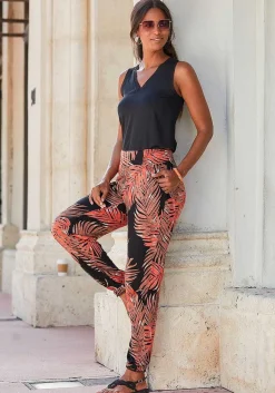 LASCANA Sleeveless Tops-Mesh V-Neckline Top