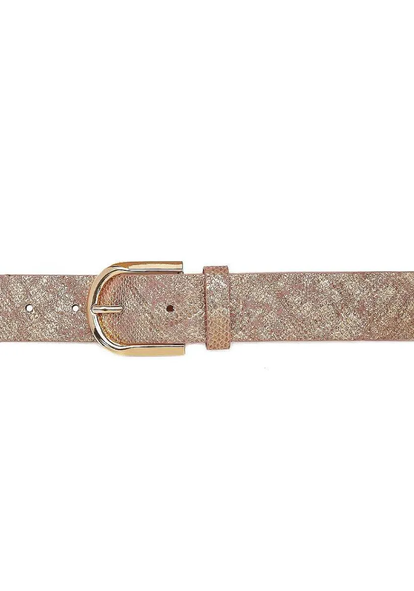 LASCANA Belts-Metallic Faux Leather Belt