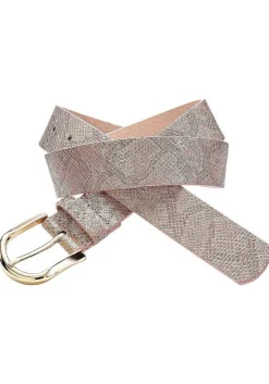 LASCANA Belts-Metallic Faux Leather Belt