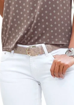 LASCANA Belts-Metallic Faux Leather Belt