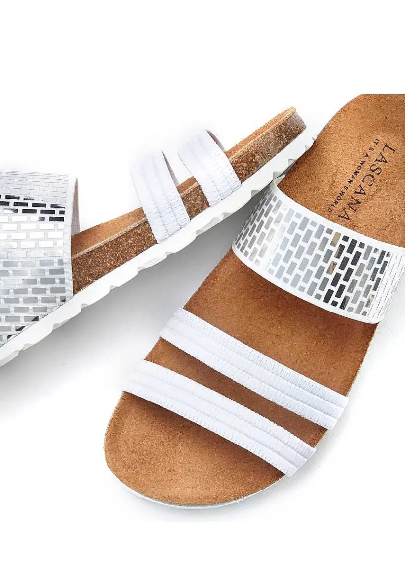 LASCANA Sandals-Metallic Look Sandals