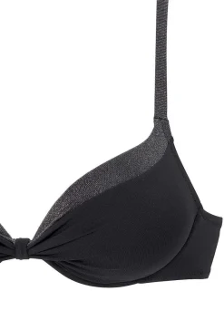 LASCANA Push Up-Metallic Trim Push Up Bikini Top