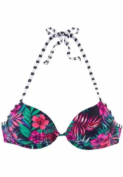 LASCANA Push Up-Mix Print Push Up Bikini Top