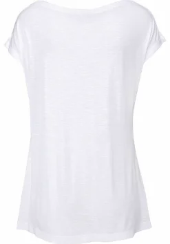 LASCANA Short Sleeve Tops-Mosaic Boho Print Top