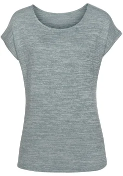 LASCANA Short Sleeve Tops-Mottled Print Top