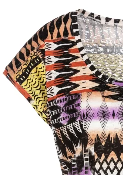 LASCANA Short Sleeve Tops-Multi Print Top