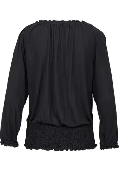 LASCANA Long Sleeve Tops-Off Shoulder Carmen Top