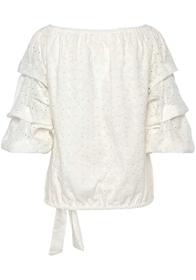 LASCANA Blouses-Off Shoulder Side Tie Blouse
