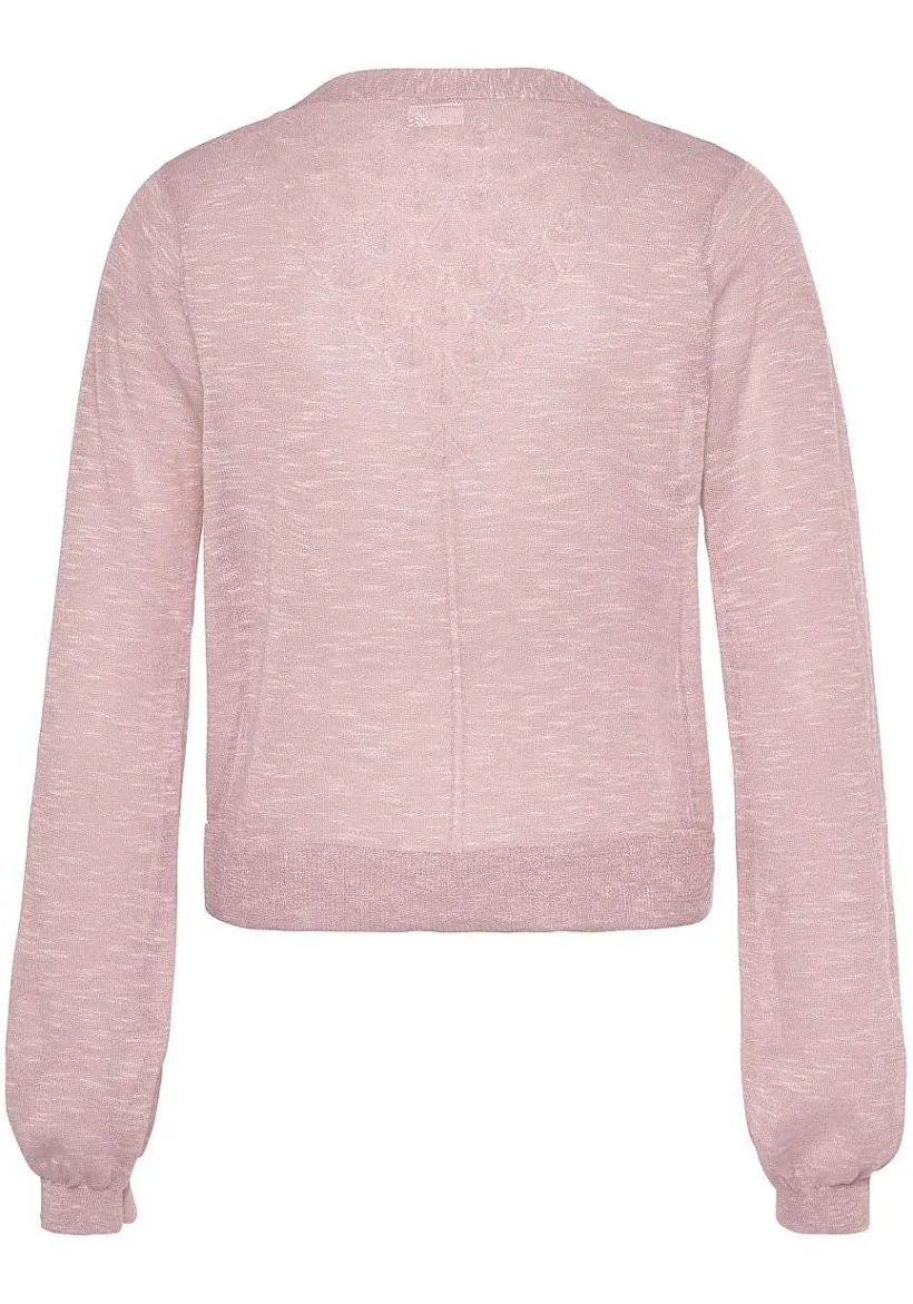 LASCANA Cardigans-Open Knit Detail Cardigan