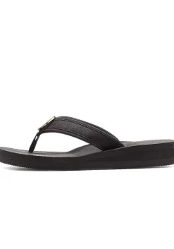 LASCANA Sandals-O-Ring Wedge Flip Flops