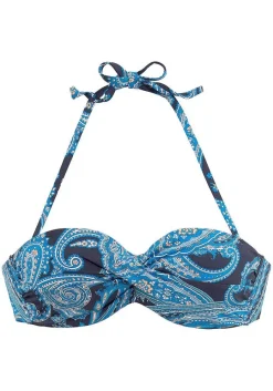 LASCANA Bandeau-Paisley Bandeau Bikini Top