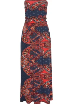 LASCANA Maxi Dresses-Paisley Bandeau Maxi Dress