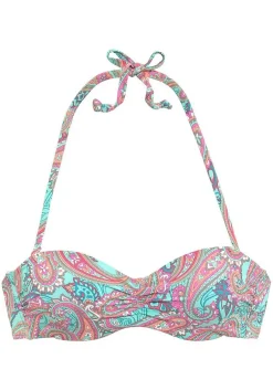LASCANA Bandeau-Paisley Print Bandeau Bikini Top