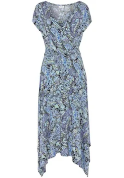 LASCANA Midi Dresses-Paisley Print Wrap Dress