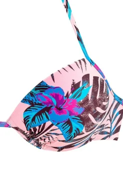 LASCANA Push Up-Palm Print Push Up Bikini Top