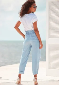 LASCANA Pants-Paperbag Waist Ankle Pants