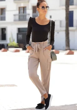 LASCANA Pants-Paperbag Waist Pants